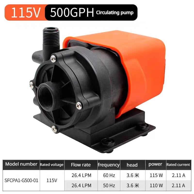 1pcs SEAFLO 500GPH 115V 220V 230V Marine Air Conditioner Magnetic Drive Water Circulation Pump