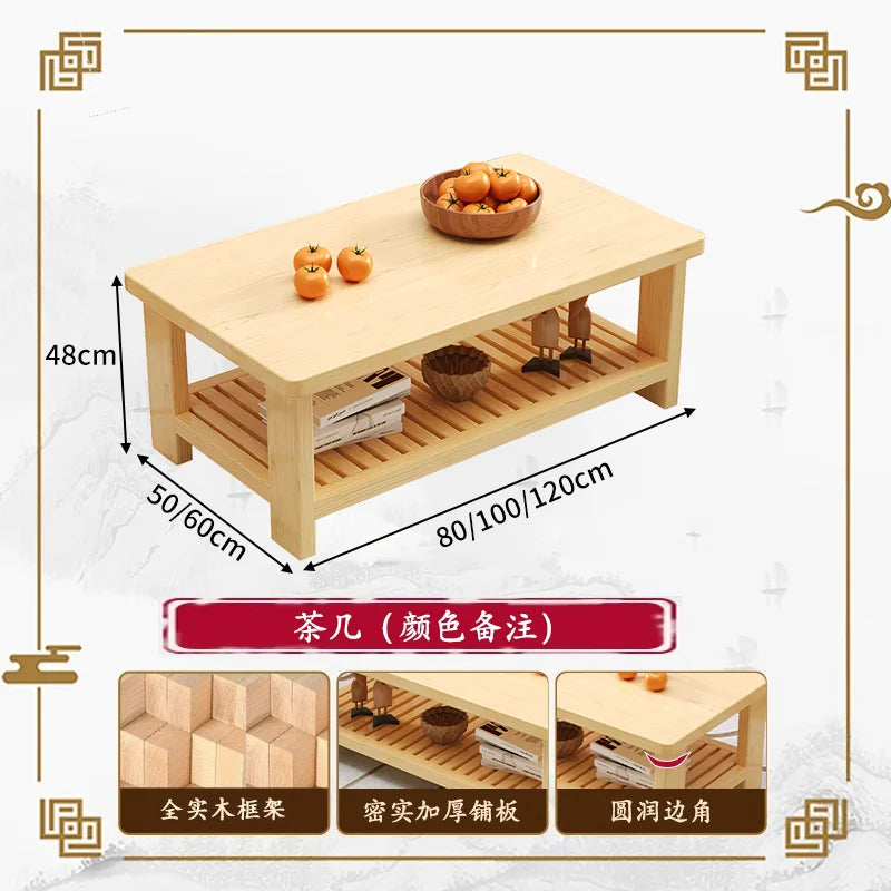 Solid wood sofa new simple small apartment wooden sofa new Chinese winter and summer dual-use