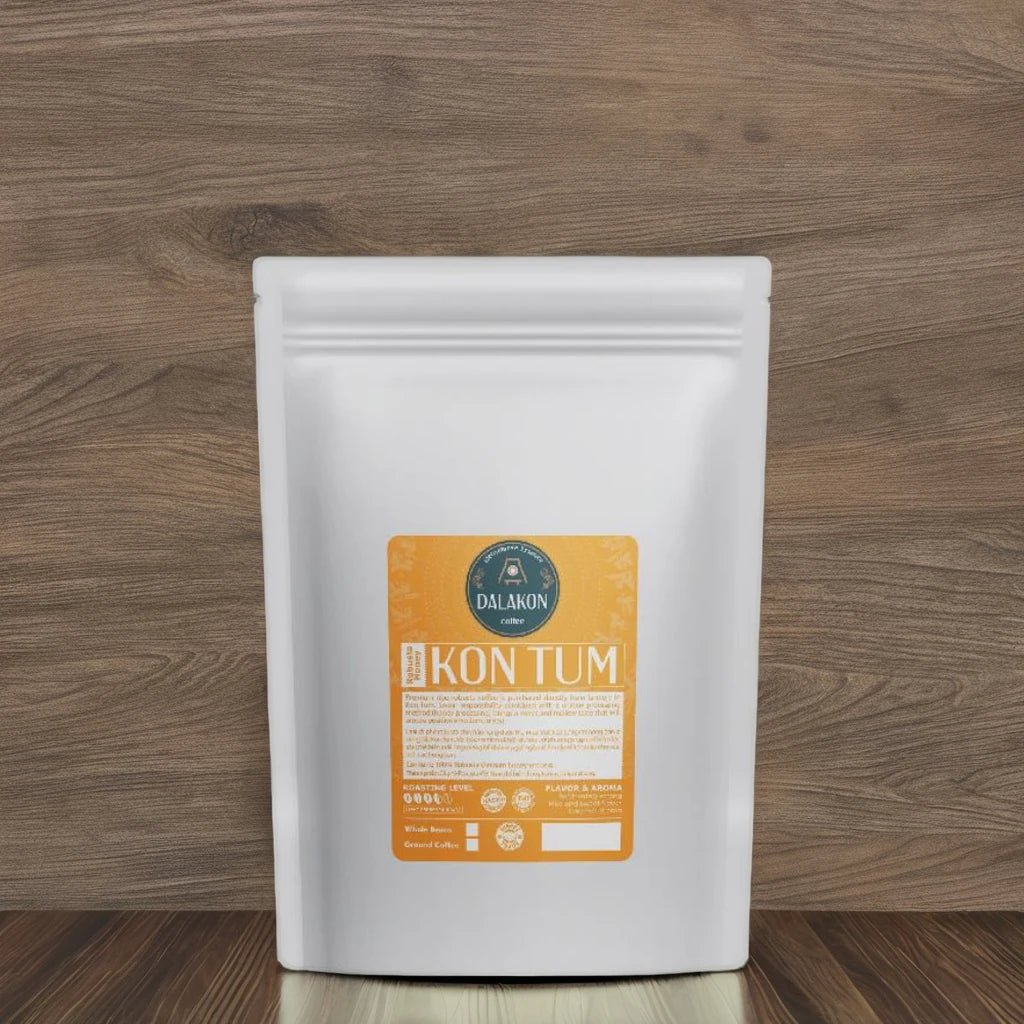 Best Price Premium Quality 500g Dalakon Kon Tum Whole Robusta Beans Italian Style Espresso Coffee Powder Viet Nam Bulk Bag Best