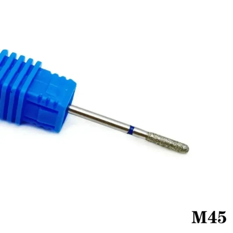 Flame Cone Cuticle Clean Nail Drill Bit 3/32'', Professional Safety Carbide Diamond Nail Bit Nail Cleaner for Cuticle Dead Skin