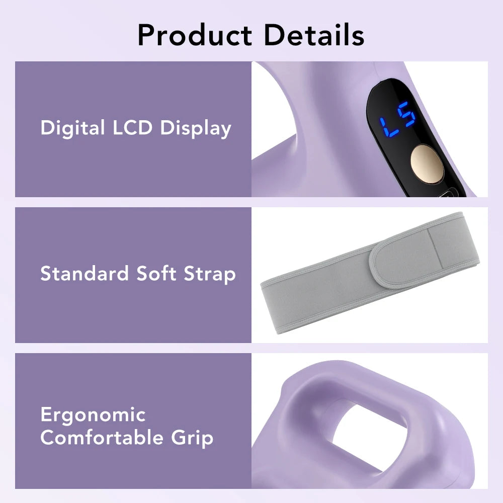 3 Mode 5 Speed Fascia Ring Massager with Strap Rechargeable Muscle Relax Body Slimming Massage Weight Lose Home Gym Deep Tissue