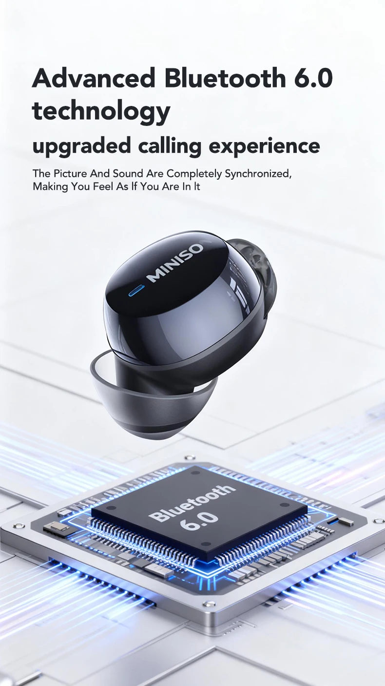 MINISO MS216 TWS Wireless Earbuds Bluetooth 6.0 Headphones AI Translator Earbuds TWS in-Ear Wireless Earphones Ultra-Light