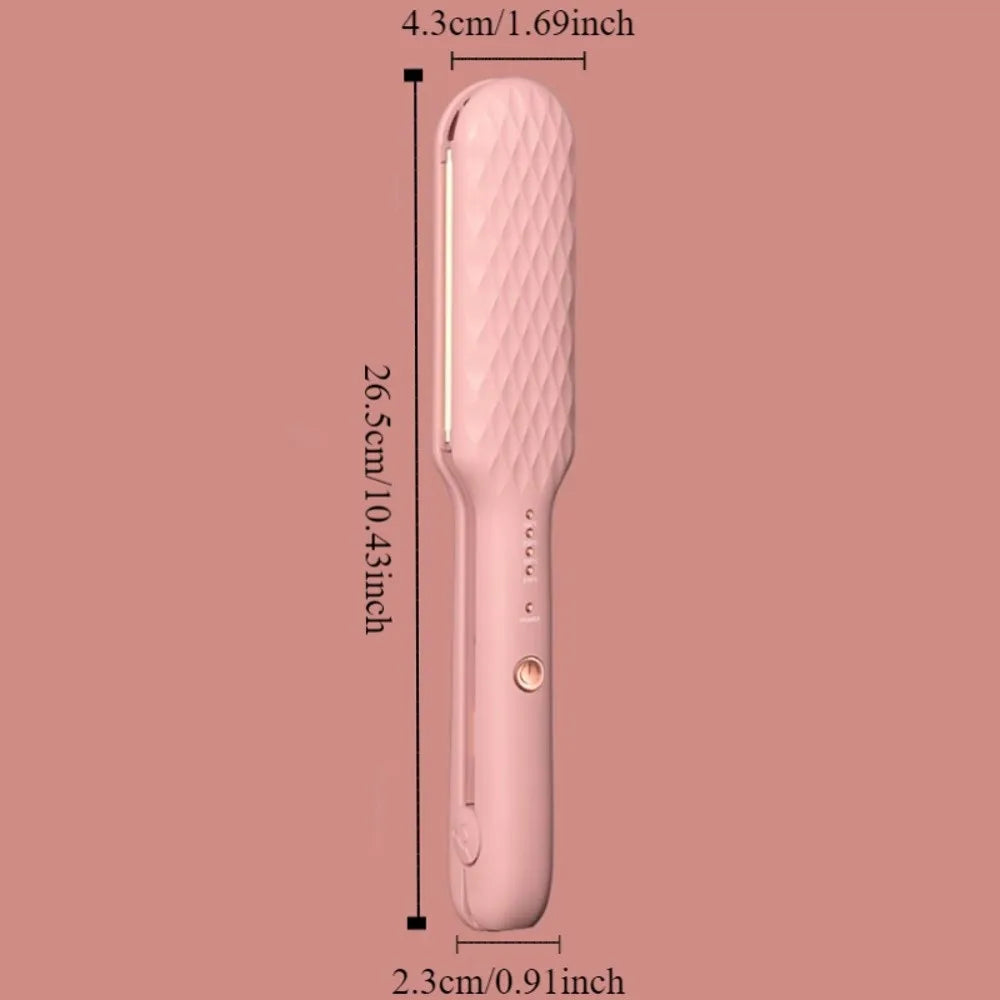 2 in 1 Quick Heat Hair Straightener Portable Temperature Control Electric Curling Iron Intelligent Hair Crimper Iron Salon