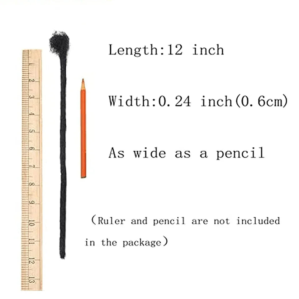 Dreadlocks Brazilian Human Hair Strand Crochet Braid Hair Loc Extension 0.6 0.8 CM Kinky Braiding Bundles Microlocks Wholesale