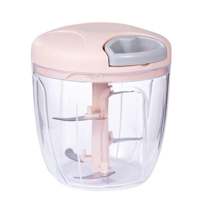 500/900ML Manual Meat Mincer Garlic Chopper Hand Pull Press Crusher Vegetable Grinder Chili Onion Cutter Kitchen Cooking Tools