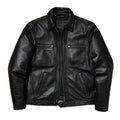 Black Autumn Leather Jacket Men Smart Casual Style Plus Size 5XL Genuine Natural Sheepskin Turn-Down Collar Leather Coat
