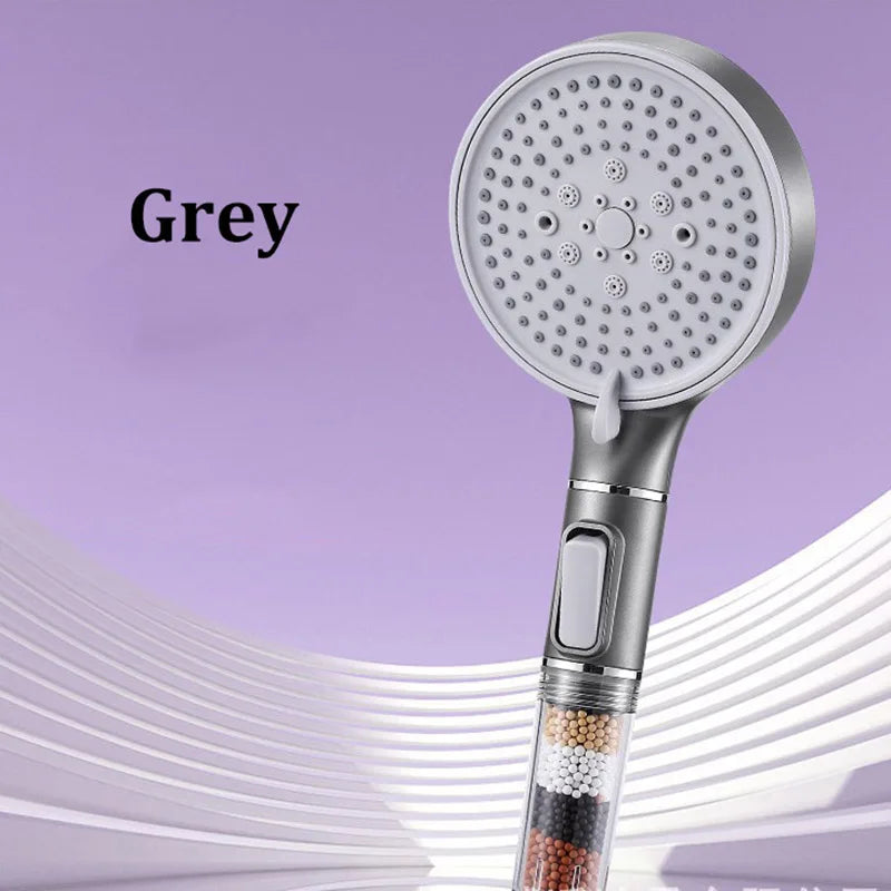 Filter Spray Five-speed Booster Large Panel Shower Head Home Shower Bath Handheld Shower Head Plus Hose Set