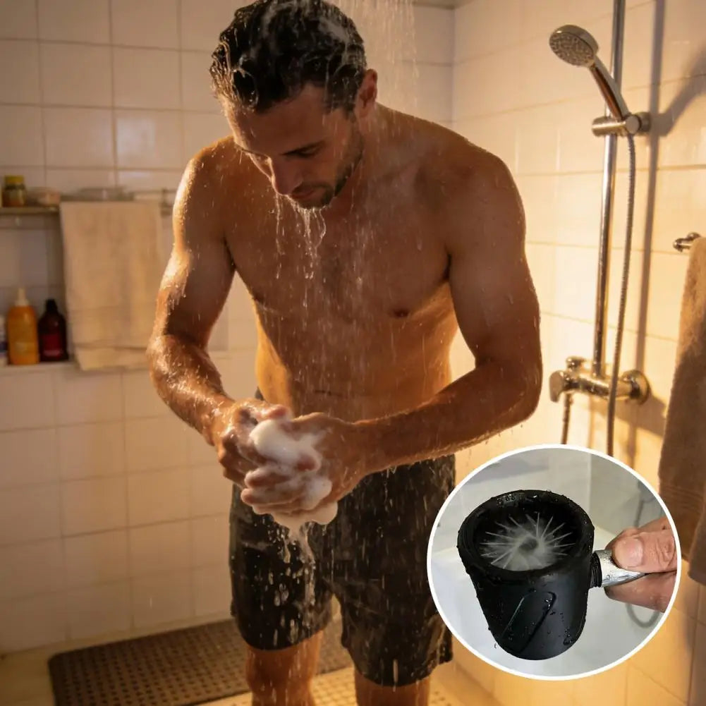 Powerful Shower Head Supercharging Shower Head High Pressure Handheld Shower Head 3d Printed Spiral Nozzle Flushing for Men’s