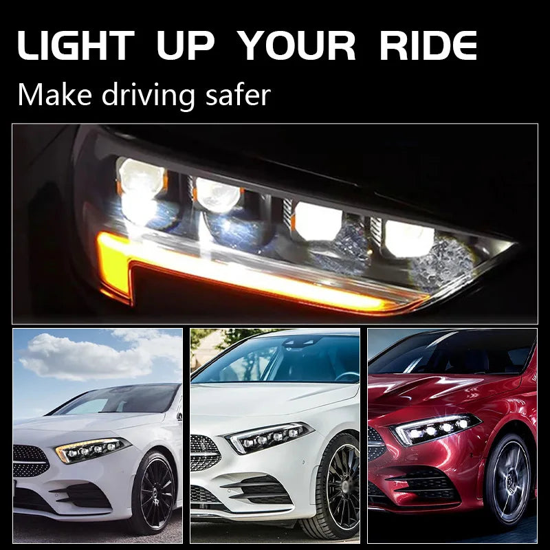 NXY M18 1.8 Inch Bi LED Lens Headlight Projector Module 120W Super Bright EV Electric Car Motorcycle Retrofit Tuning Lamps 12V