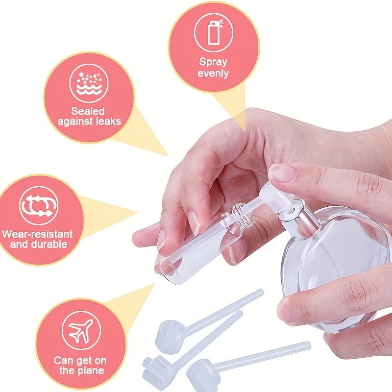 30/12/6PCS Perfume Dispenser Pump Travel Size Refillable Spray Bottle Cosmetic Delivery Tool for Perfume Filling