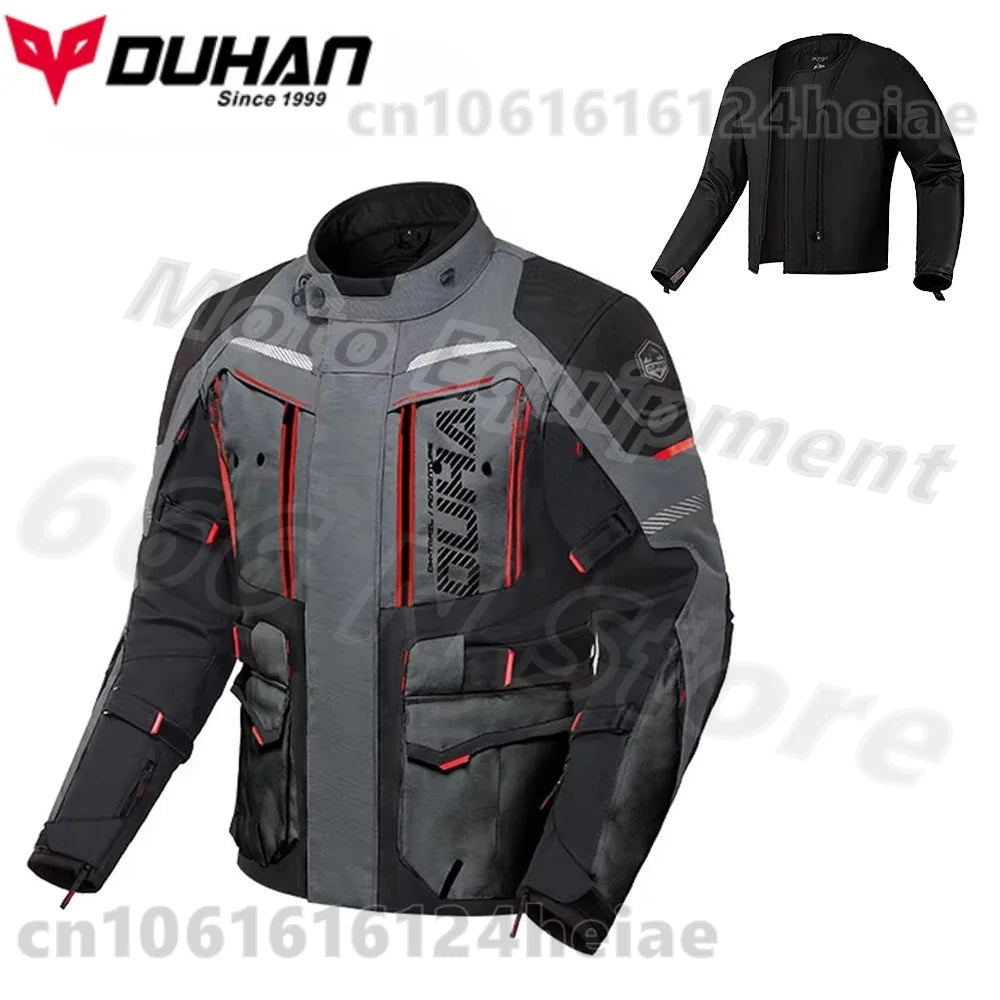 Waterproof Motorcycle Jacket and Pants Suit with CE Level Fall Protection Motocross Riding Gear for All Weather Conditions