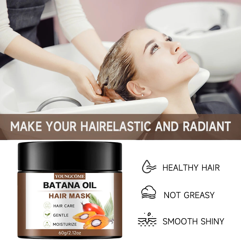 Batana Fruit Oil Professional Hair Mask, Professional Hair Care Deep Conditioning for all hair types, ,  Travelling Essentials
