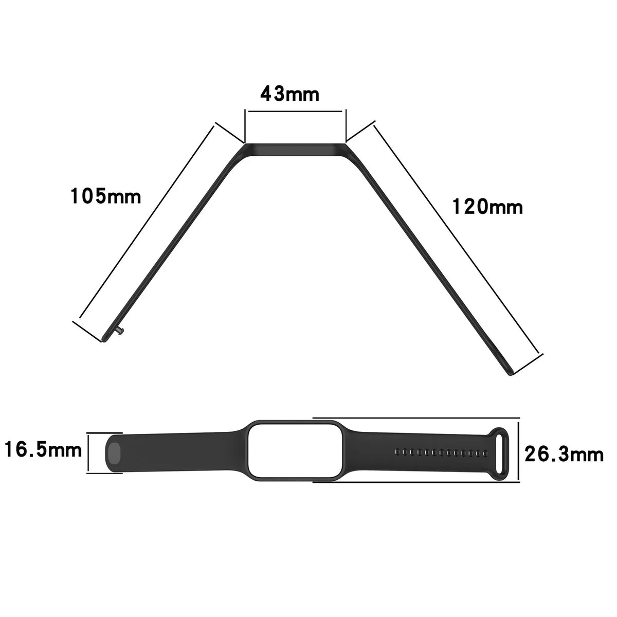 Silicone Strap For Xiaomi Redmi Band 2 Watchband Bracelet Replacement For Xiaomi Band 8 Active Wrist Strap Correa Accessories