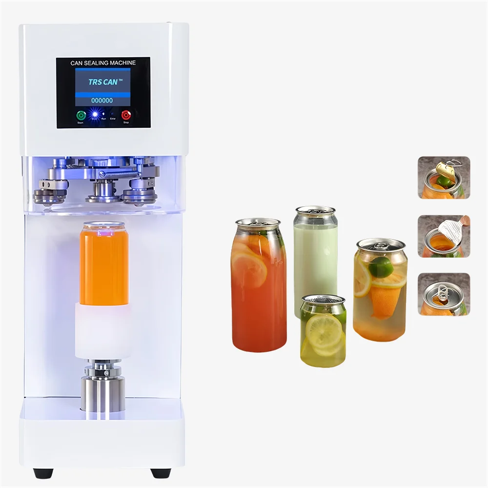 Fully Automatic Can Sealing Machine Commercial Plastic Can Capping  Aluminum Cap Milk Tea Shop Cup  Sealing Machine