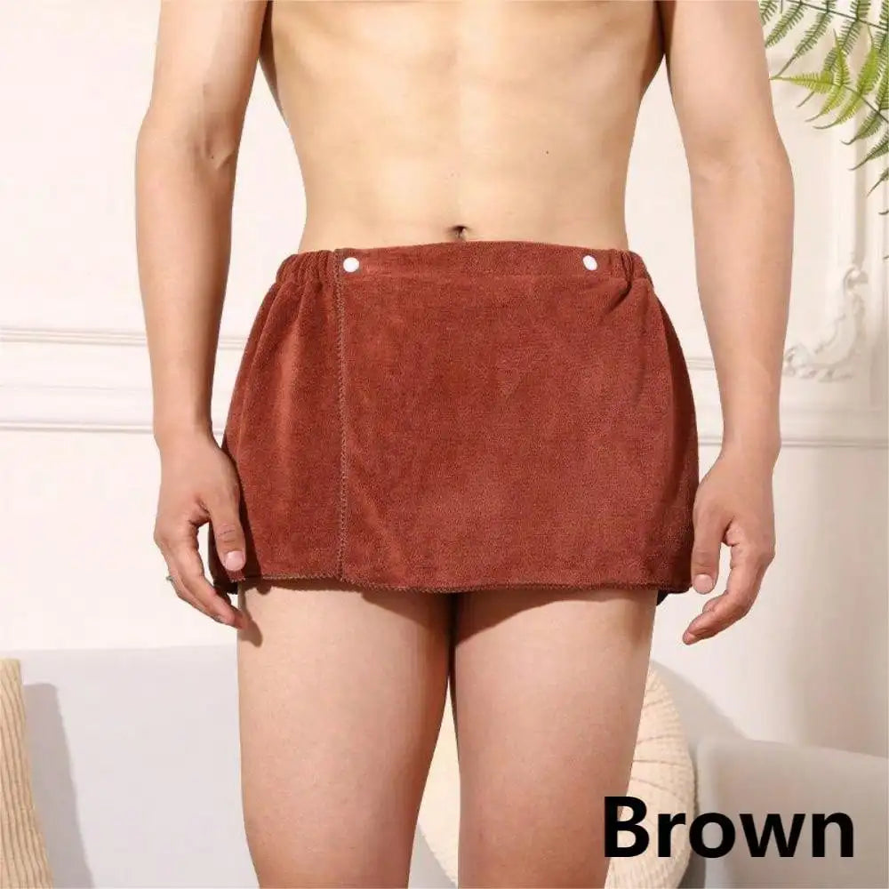 Men Soft Wearable Bath Towel with Pocket Bathrobes Shower Wrap Sauna Gym Swimming Holiday Spa Bath Beach Towel Toalla De Playa