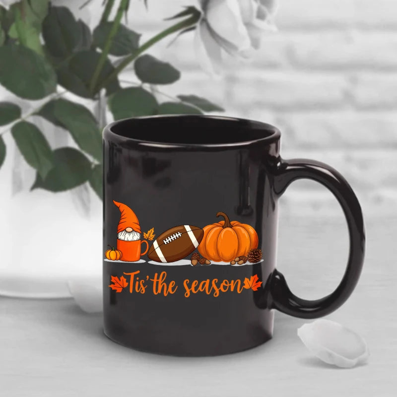 American flag coffee cup, black American flag design, suitable for patriotic activities and daily use