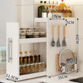 Multifunctional Dustproof Pull Out Cabinet Spice Rack Condiment Storage Organizer For Kitchen Countertop