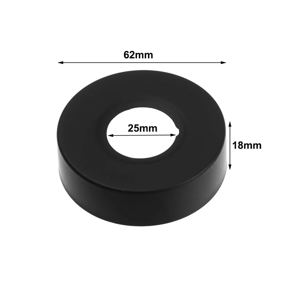 Black Stainless Steel Shower Arm Flange Replacement Wall Split Flange Faucet Decorative Cover Kitchen Bathroom Accessories