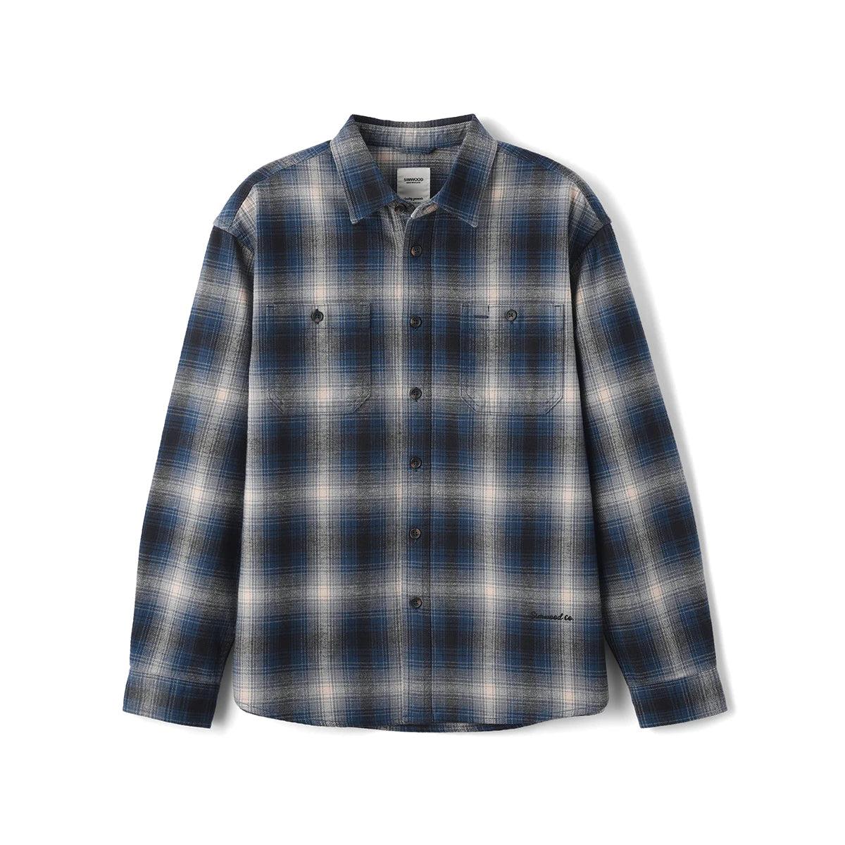 SIMWOOD 2026 Autumn New Men's Oversized Vintage Plaid Flannel Shirt 280gsm Thick Warm Long Sleeve Casual Top
