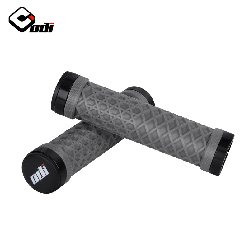 ODI Van Bicycle Handlebar Grips sillicone Lock-On Anti-slip Shock Absorption MTB Double Lock Ring for BMX Folding Bike Parts