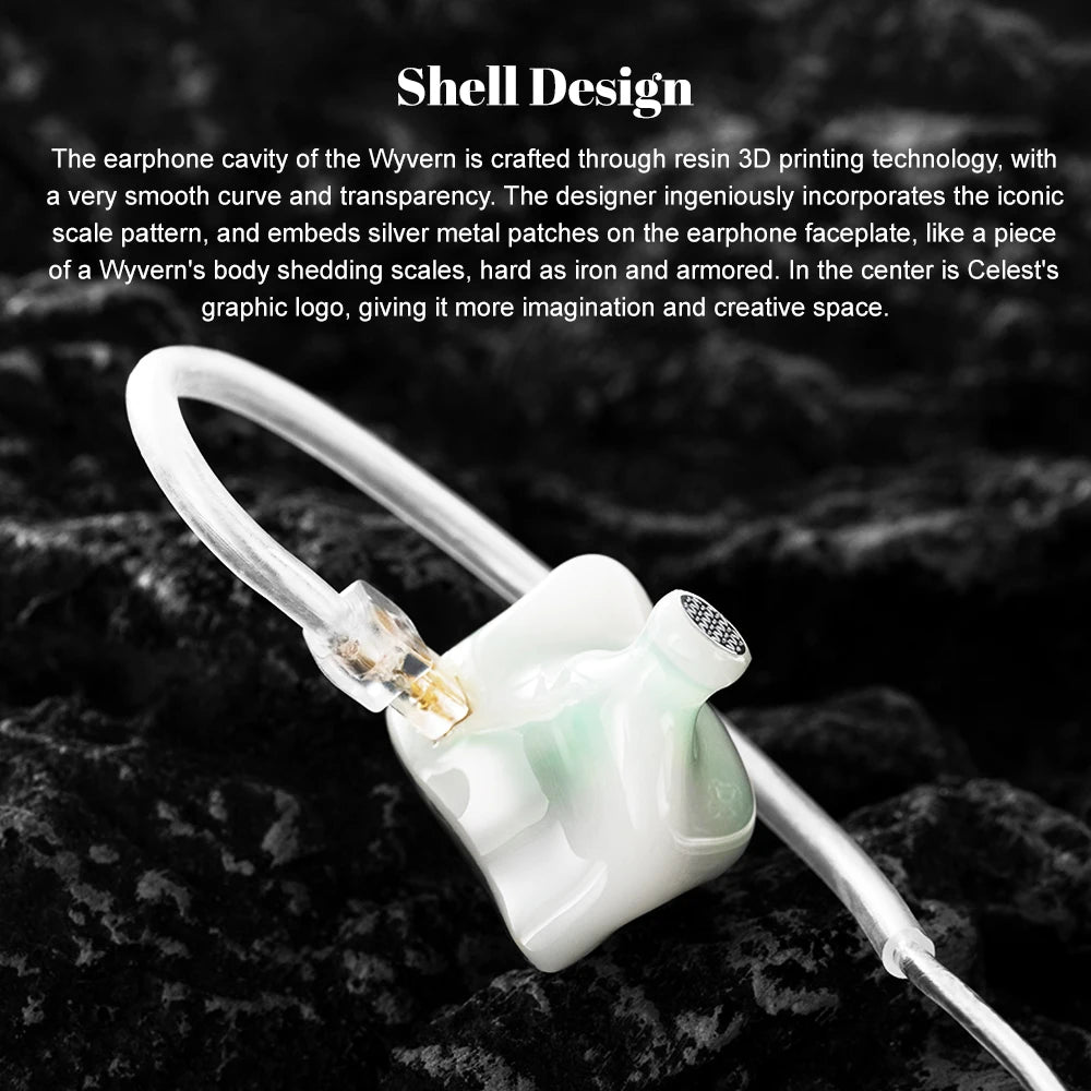 Kinera Celest Wyvern / Wyvern PRO / Wyvern Black 1DD In-Ear Earphone Dynamic Driver 0.78mm Wired HiFi Earbuds Gaming Mic