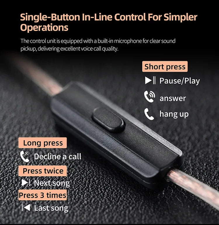 KZ EDX Pro X Single Dynamic Driver In-Ear Monitor Wired Earbuds HiFi Earphone with Detachable Cable