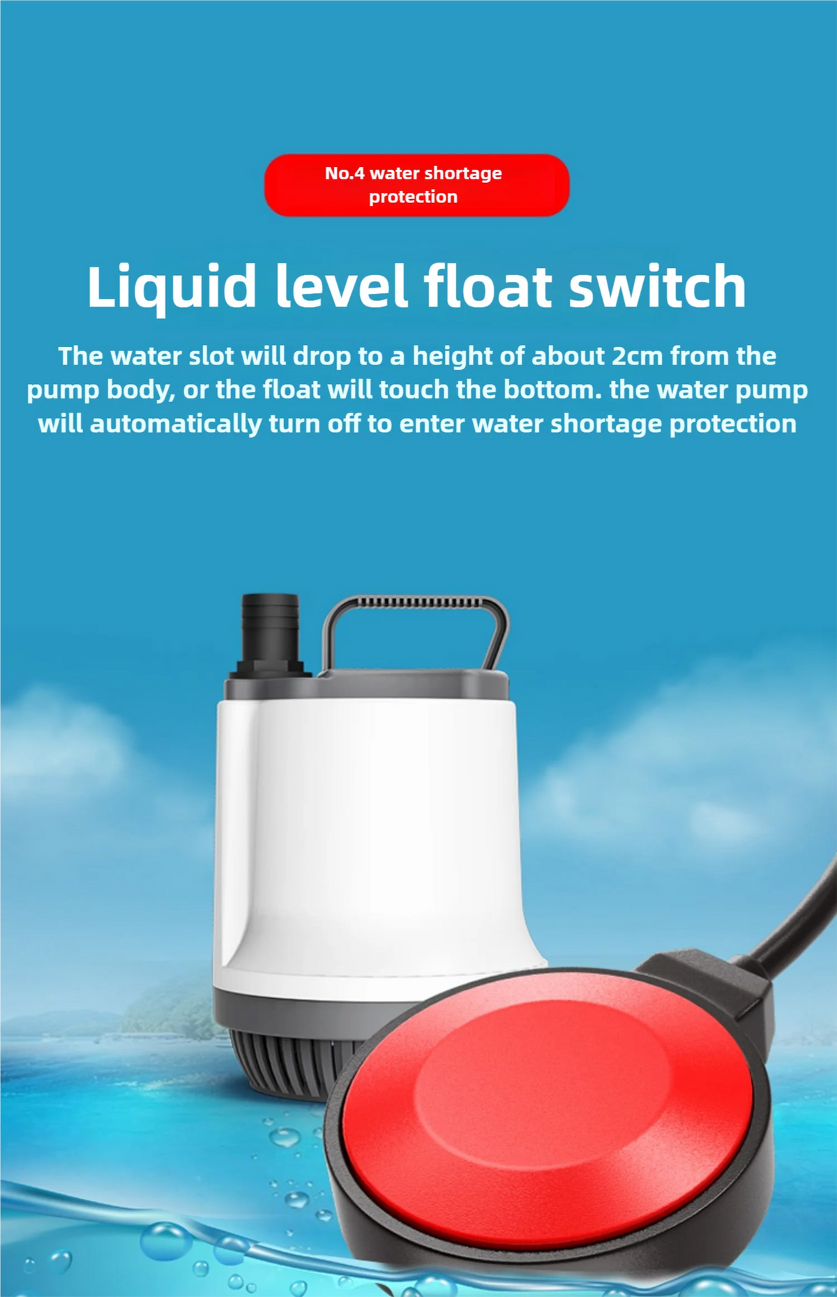 Submersible pump fish pond water bottom suction pump fish pond filtration circulating water pump koi fish pond water device
