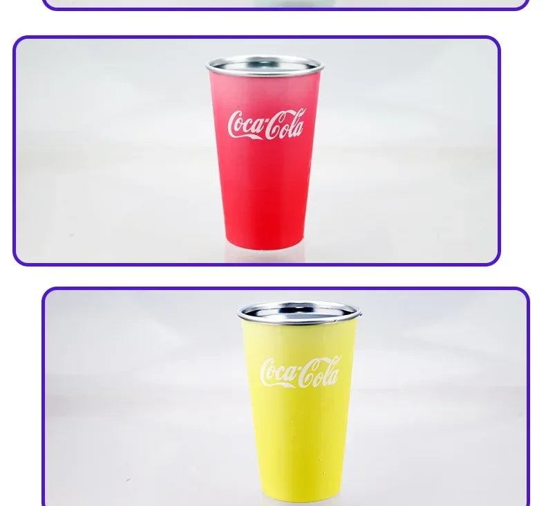 470Ml Portable Aluminum Color-changing Cup Cooling Color-changing Creative Water Cup Camping Cold Drink Gift