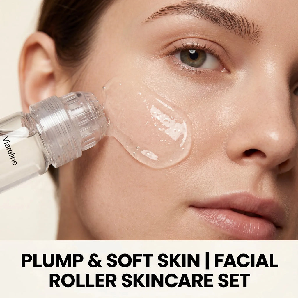 Collagen 0.2mm Microneedle Serum Set Hydrating Firming Smoothing Facial Roller Serum Pro Home Beauty Care Kit Glowing Skincare