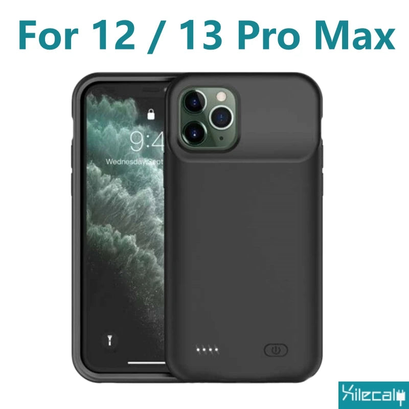 Xilecaly Portable Battery Case for iPhone 17 16 Pro Max 15Pro 13 14 12 mini Charging Case Battery Pack For iphone 7 8 6s SE 2 3