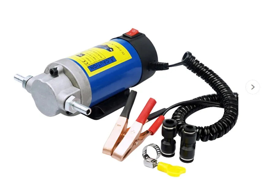 Portable 12V 100W Car Electric Oil Extractor Transfer Pum Oil/Crude Oil Fluid Suction Pump Fuel Engine Oil Extractor Siphon Tool