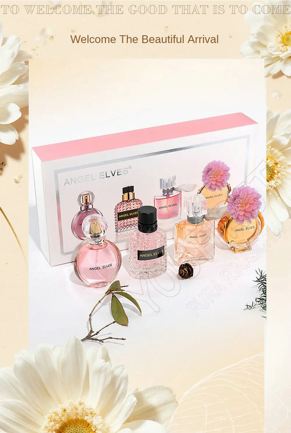 Luxury Brand Perfume Women 향수 ml Damen Parfums Femme Sweet Floral Scent Spray 120 Pheromone Perfumes De Mujer Gift Box 4Pcs Set