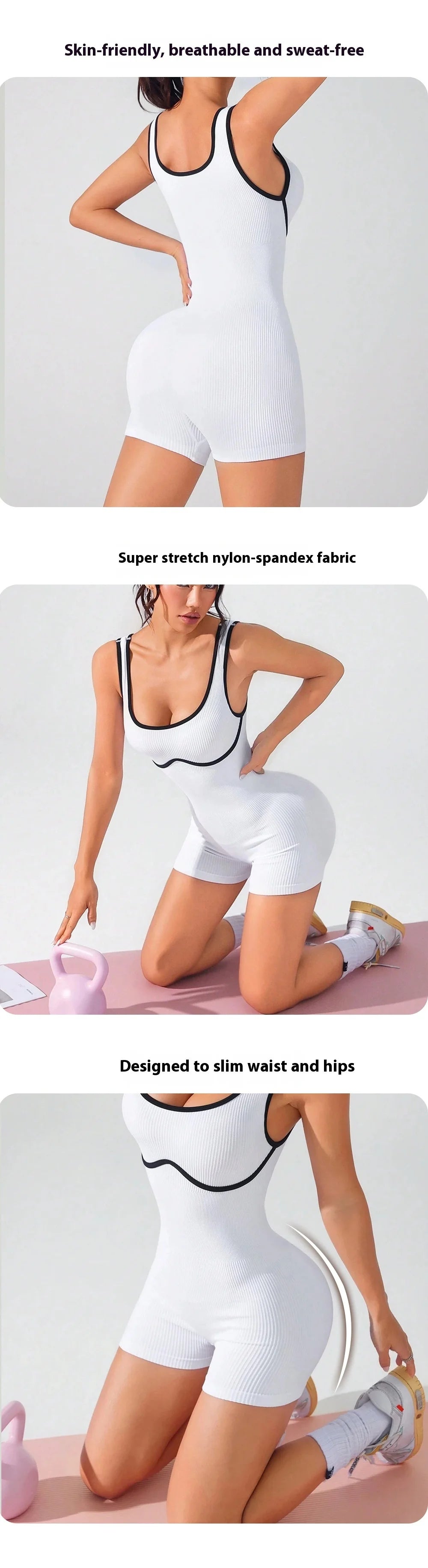 Women's Seamless One-Piece Yoga Bodysuit, High-Waisted Aerial Dance Leotard with Crossover Back, Color Block Sportswear for Pila