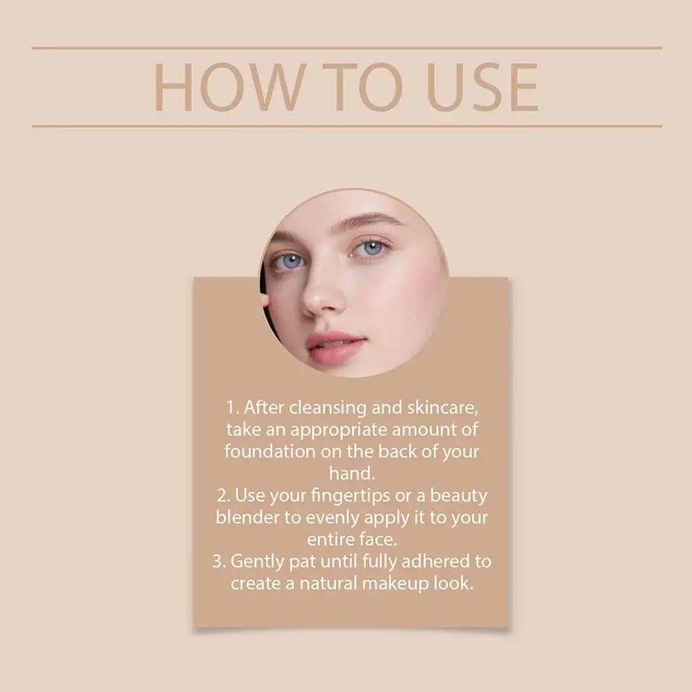 Natural Temperature-Adaptive Color Correcting Foundation Long Lasting Brightening Clear Base Makeup Even Skin Tone Face Makeup