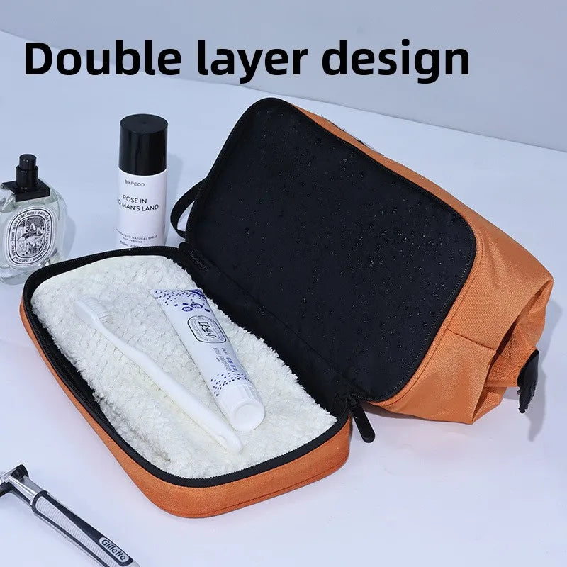 Dry and Wet Separation Men's Toiletry Bag Business Trip Portable Cosmetics Storage Bag High Value Cosmetic Bag