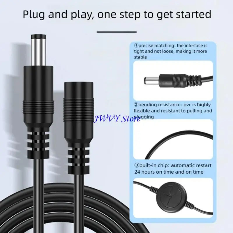 573A User Friendly Router Rebooter Cable Intelligent Reset For Home Office WiFi Devices Automatically Power Off Every 72Hours