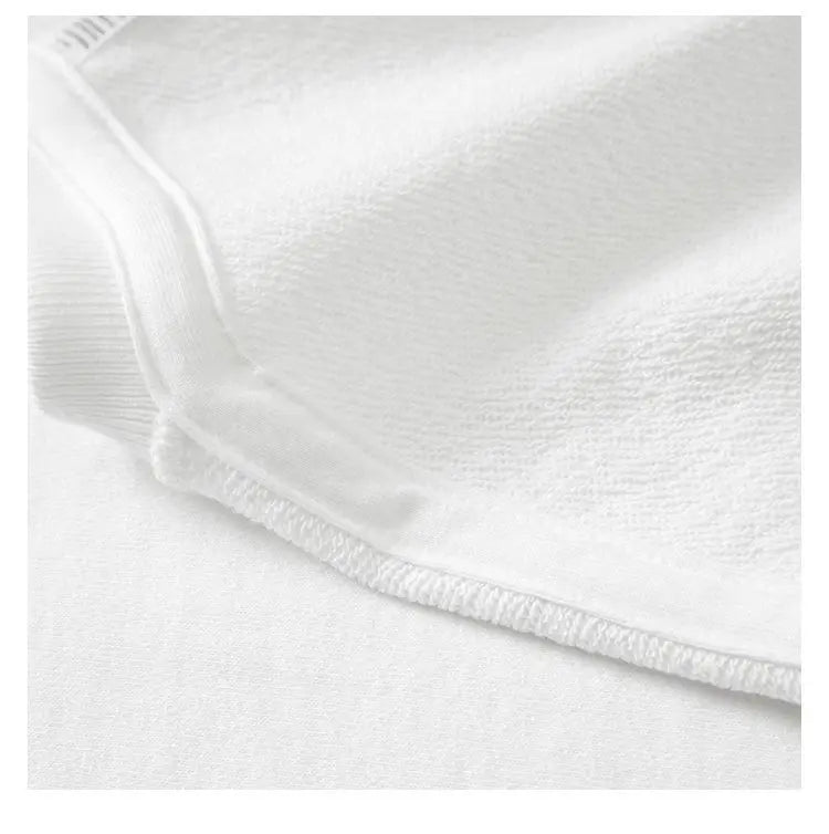 Winter 380g Thicken Warm Undershirt Casual Unisex 100%Cotton T-Shirt Loose Fit and Casual Brushed Fleece Pure Color Sweatshirt