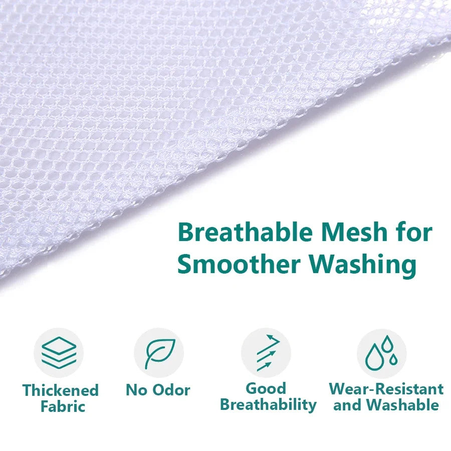 3Pcs/Set Zippered Mesh Laundry Bags for Bra Underwear Household Cleaning Tools Bra Care Underwear Cleaning Accessories