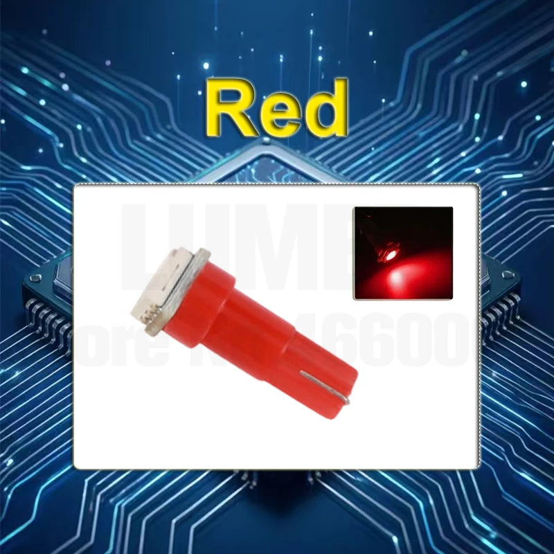 10pcs T3 T4.2 T4.7 T5 LED Car light Bulb Luces LED Para 1 LEDs 2835 5050 SMD Auto Interior Side light
