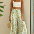 2026 Summer Comfortable Loose Wide Legs Trouser Women' S Pants Casual Simple Style All-match Holiday Vacation Fashion Chic Beach