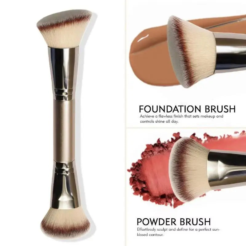 New Dual-Ended Foundation Brush Double-Ended Powder Blush Concealer Brush Contour Brush Blush Brush Makeup Brush Professional