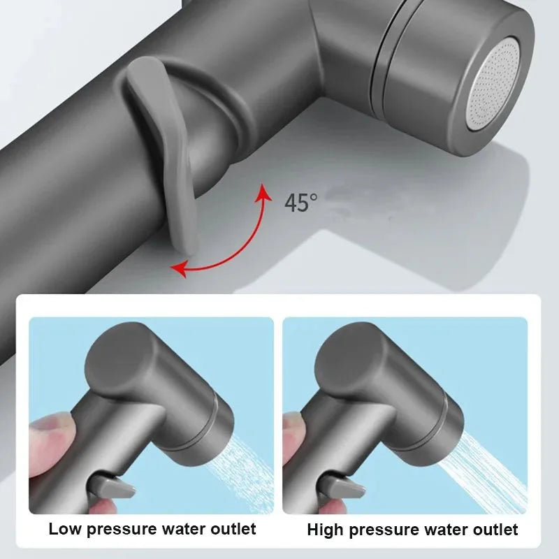 Handheld Toilet Bidet Sprayer Bidet Faucet Shower Head Hygienic Shower Toilet Faucets Double Outlet Bidet Toilet Accessories