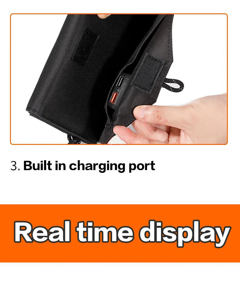 6-Fold 800W Foldable Solar Panel 20W/H Portable Solar Panels Charger USB 5V DC Full Time Power Solar Panel Mobile Power Supply
