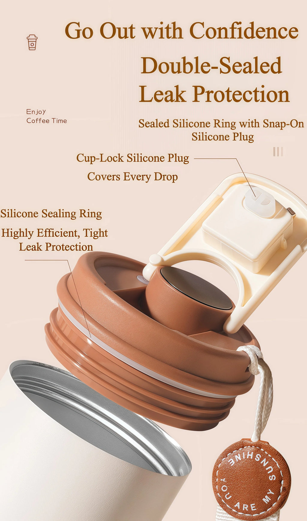 Smart Thermos Cup Bottle Water Digital LED Temperature Coffee Cup Stainless Steel Vacuum Cup Office Cup Business Drinking Mug