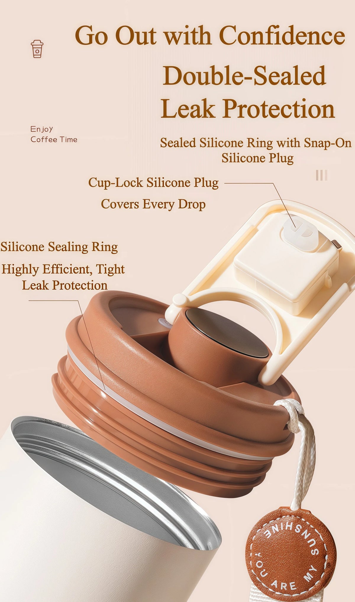 Smart Thermos Cup Bottle Water Digital LED Temperature Coffee Cup Stainless Steel Vacuum Cup Office Cup Business Drinking Mug