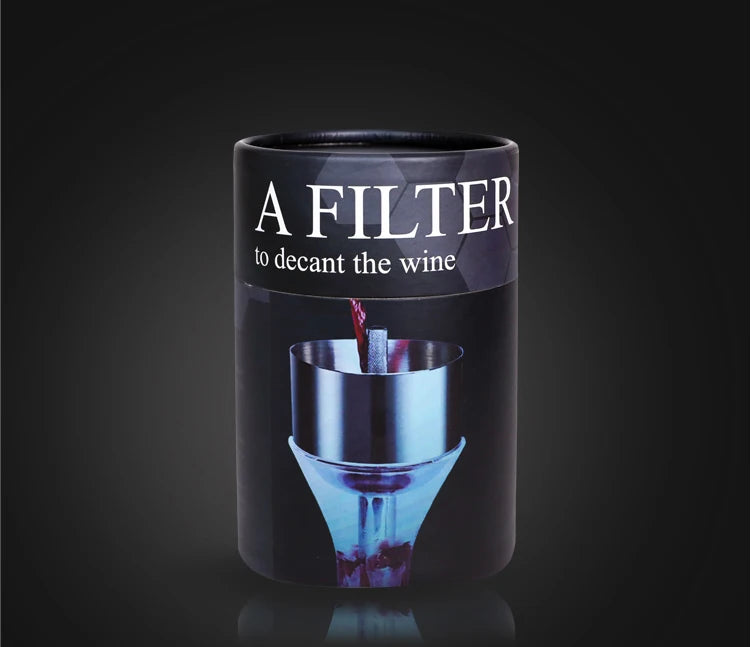 Stainless Steel Wine Aerator Shower Funnel with Sediment Strainer