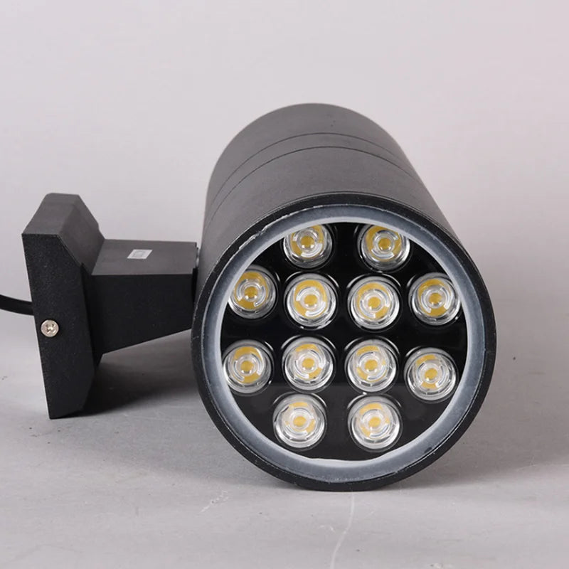 Outdoor LED Wall Lamp 10W 20W High Bright Waterproof Up Down Spotlights Garden Porch Decor Villa Wall Lighting Fixture AC85-265V