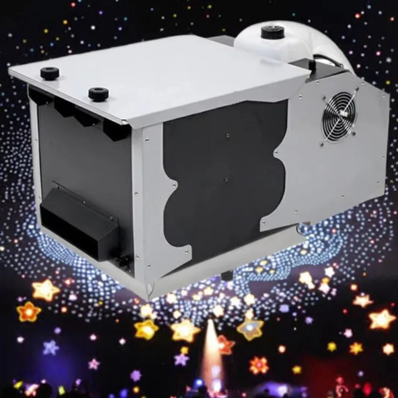 1500W Small Ground Stage Fog Smoke Machine with LED Light Source and RGBW Emission Remote Control Low Flying Effect