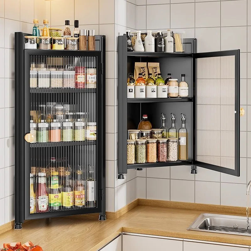 Corner Organizer Shelf Kitchen Angle Shelves Aesthetic Wall Storage Rack Multifunctional Floating Racks Kitchen Organization