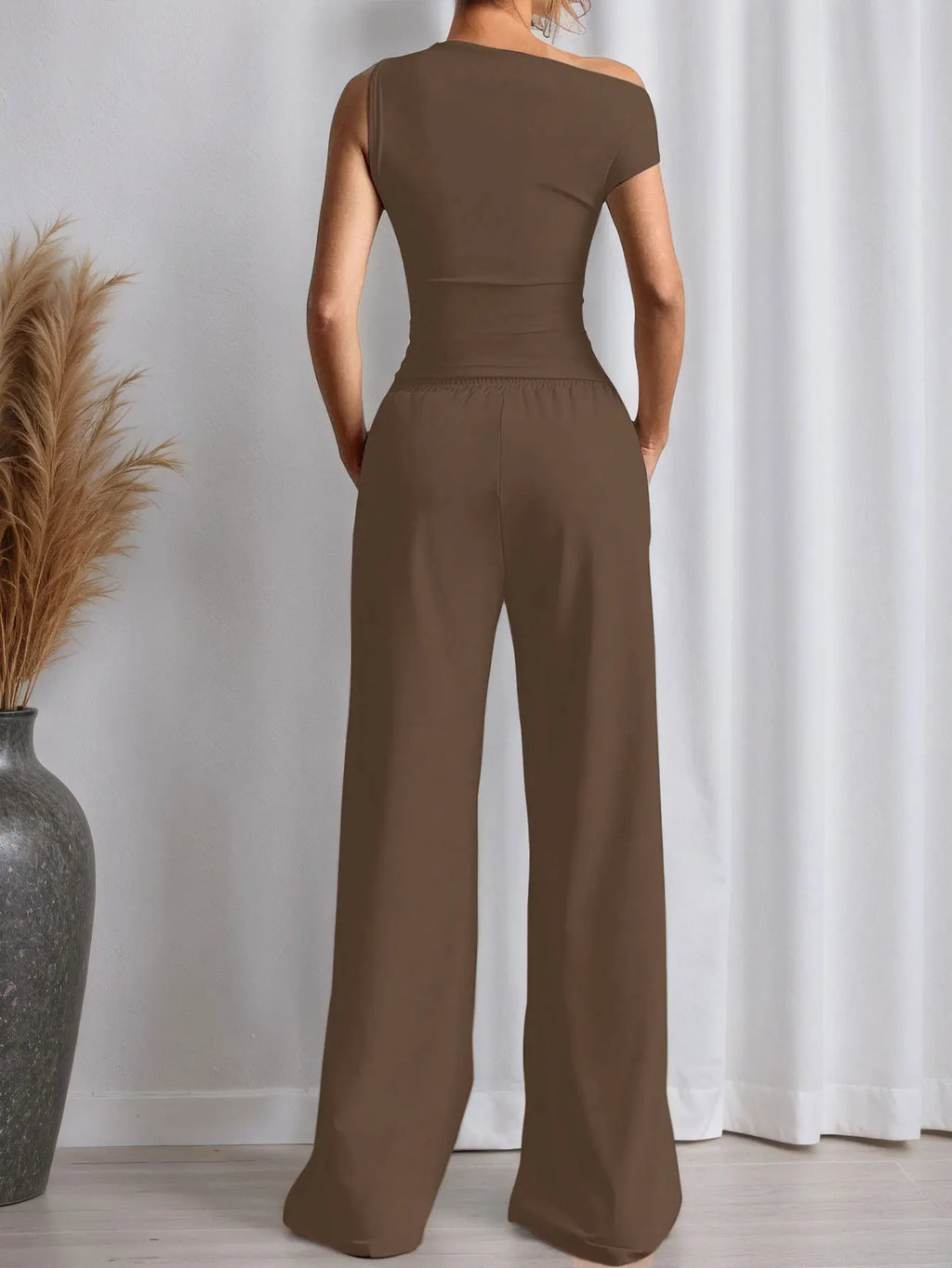 Summer Women Solid Sleeveless Vest Long Pants Fashion Set Sexy Casual Two Piece